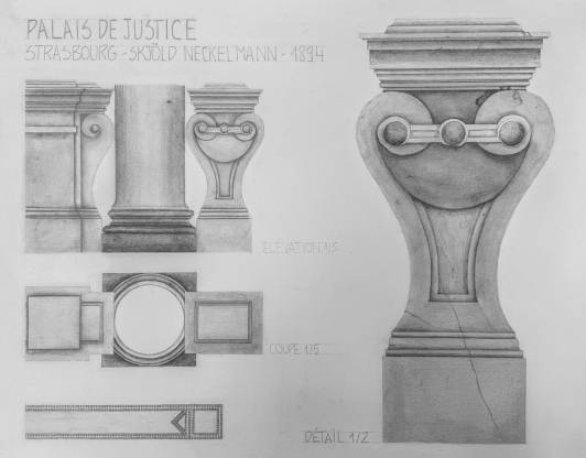 Galerie d'images montrant des croquis à la main de relevés d'architecture 22