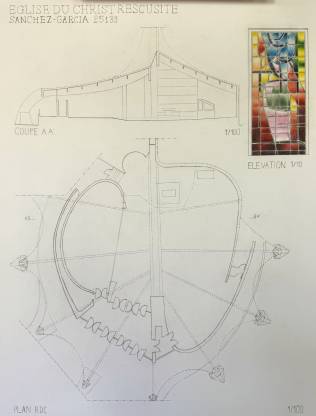 Galerie d'images montrant des croquis à la main de relevés d'architecture 31