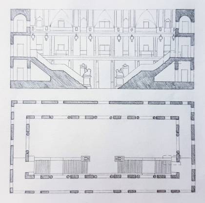 Galerie d'images montrant des croquis à la main de relevés d'architecture 33