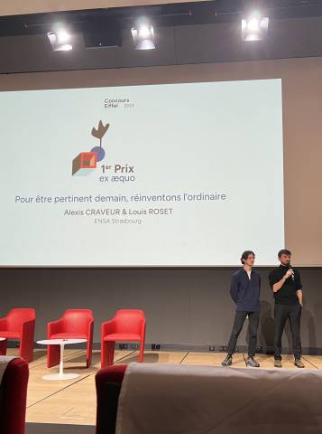 Illustration - Alexis Craveur et Louis Roset, lauréats du Concours Eiffel 3