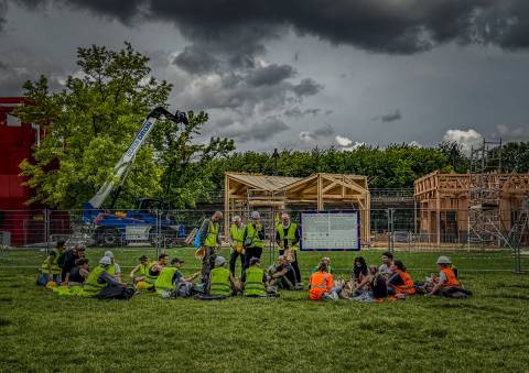 Illustration - ARCHI-FOLIES #6 - montage du pavillon 11