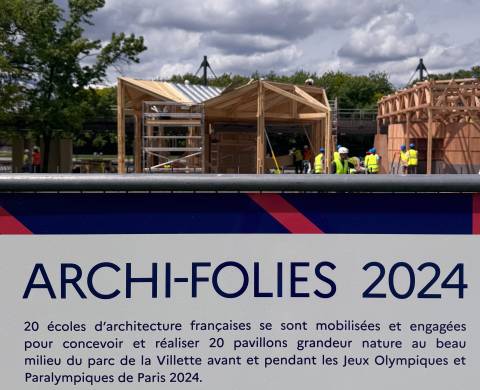 Illustration - ARCHI-FOLIES #6 - montage du pavillon 26