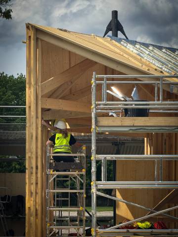 Illustration - ARCHI-FOLIES #6 - montage du pavillon 30